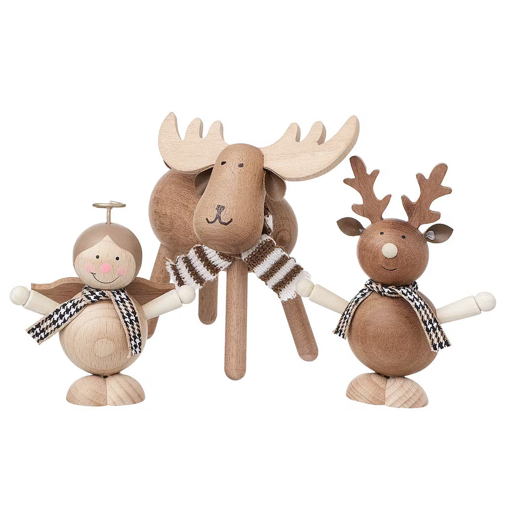 WOODY FOREST Deko-Elch mit Schal