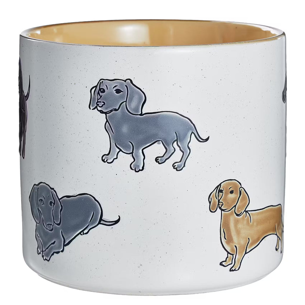 DOG LOVER Blumenübertopf Dackel