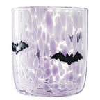 HALLOWEEN Trinkglas Konfetti Fledermaus