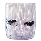 HALLOWEEN Trinkglas Konfetti Fledermaus