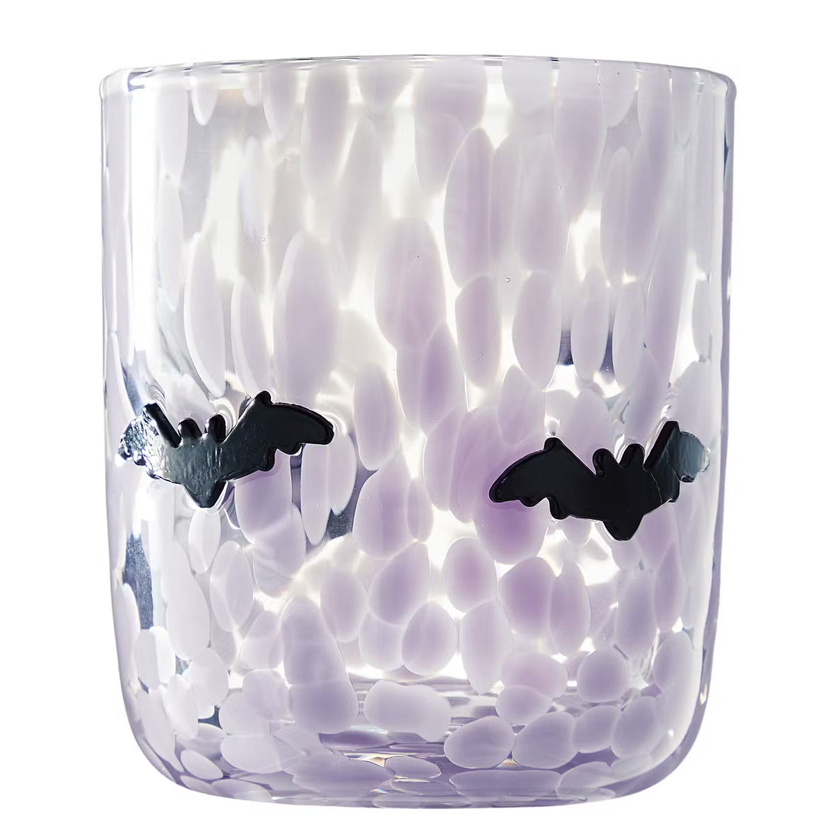 HALLOWEEN Trinkglas Konfetti Fledermaus
