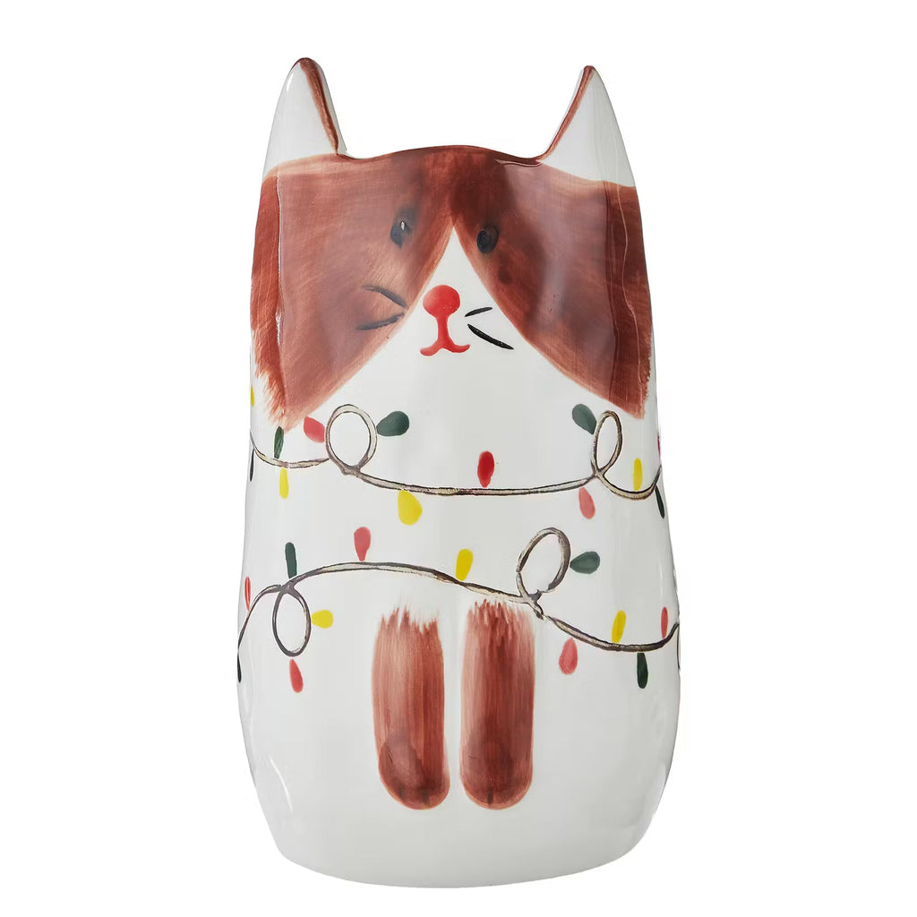 PABLO Vase Katze handbemalt