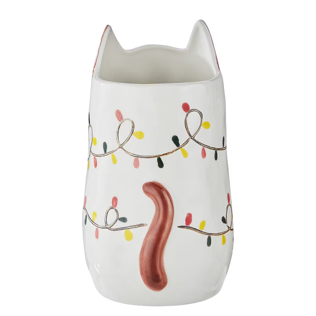 PABLO Vase Katze handbemalt