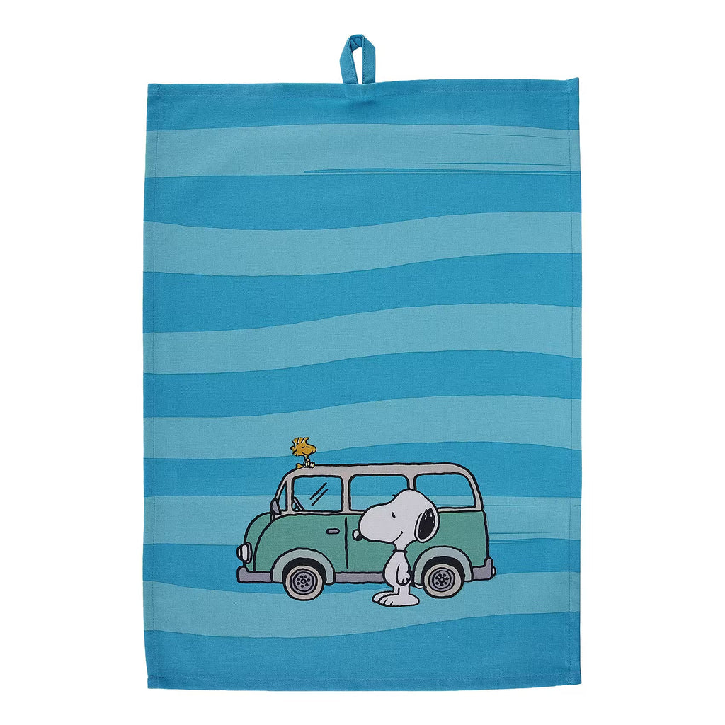 PEANUTS Geschirrtuch Camper