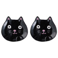 HALLOWEEN Deko-Teller Katze 2er-Set