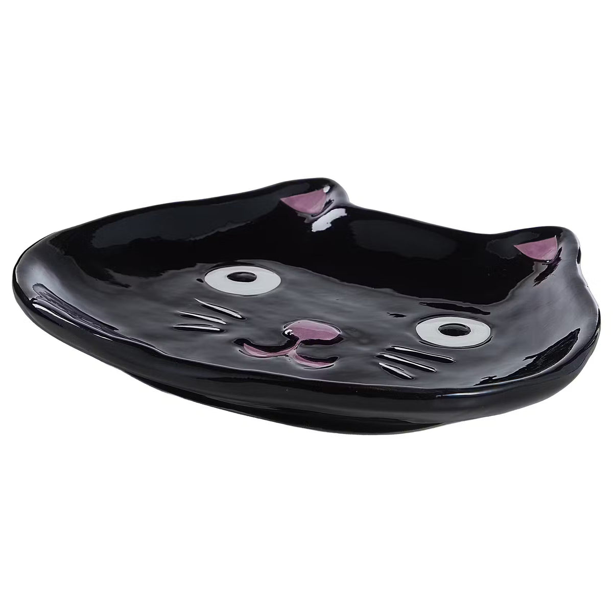 HALLOWEEN Deko-Teller Katze 2er-Set
