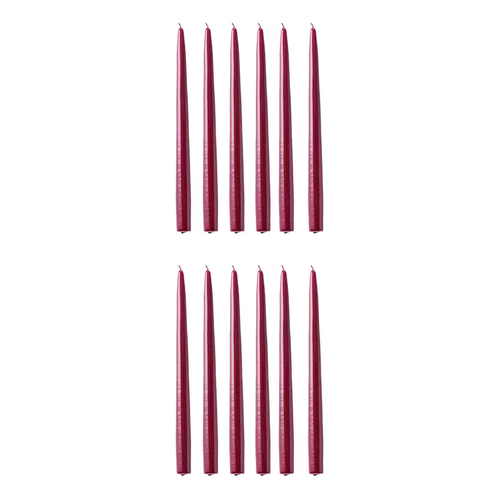 TWIN FLAME konische Zwillingskerze 12er-Set