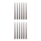 TWIN FLAME konische Zwillingskerze 12er-Set