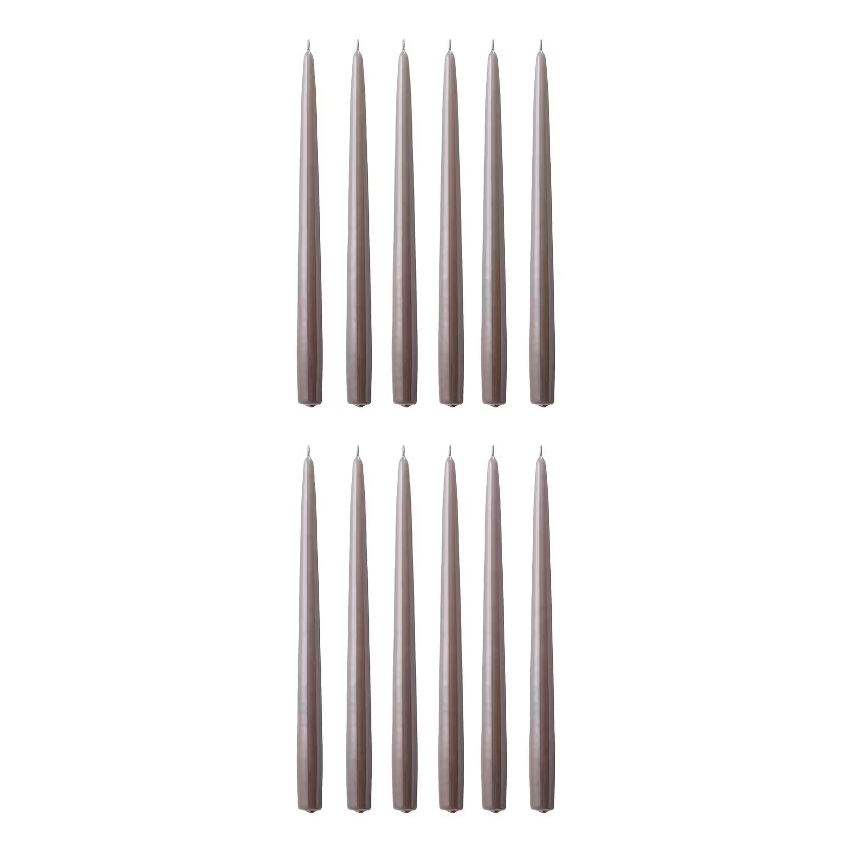 TWIN FLAME konische Zwillingskerze 12er-Set