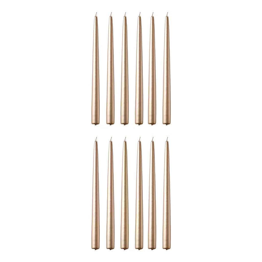TWIN FLAME konische Zwillingskerze 12er-Set